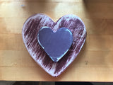 Hearts and Waves Wooden Art