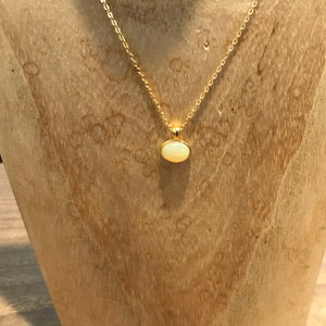 (1) Little Sky Stone Oval Opal Necklace